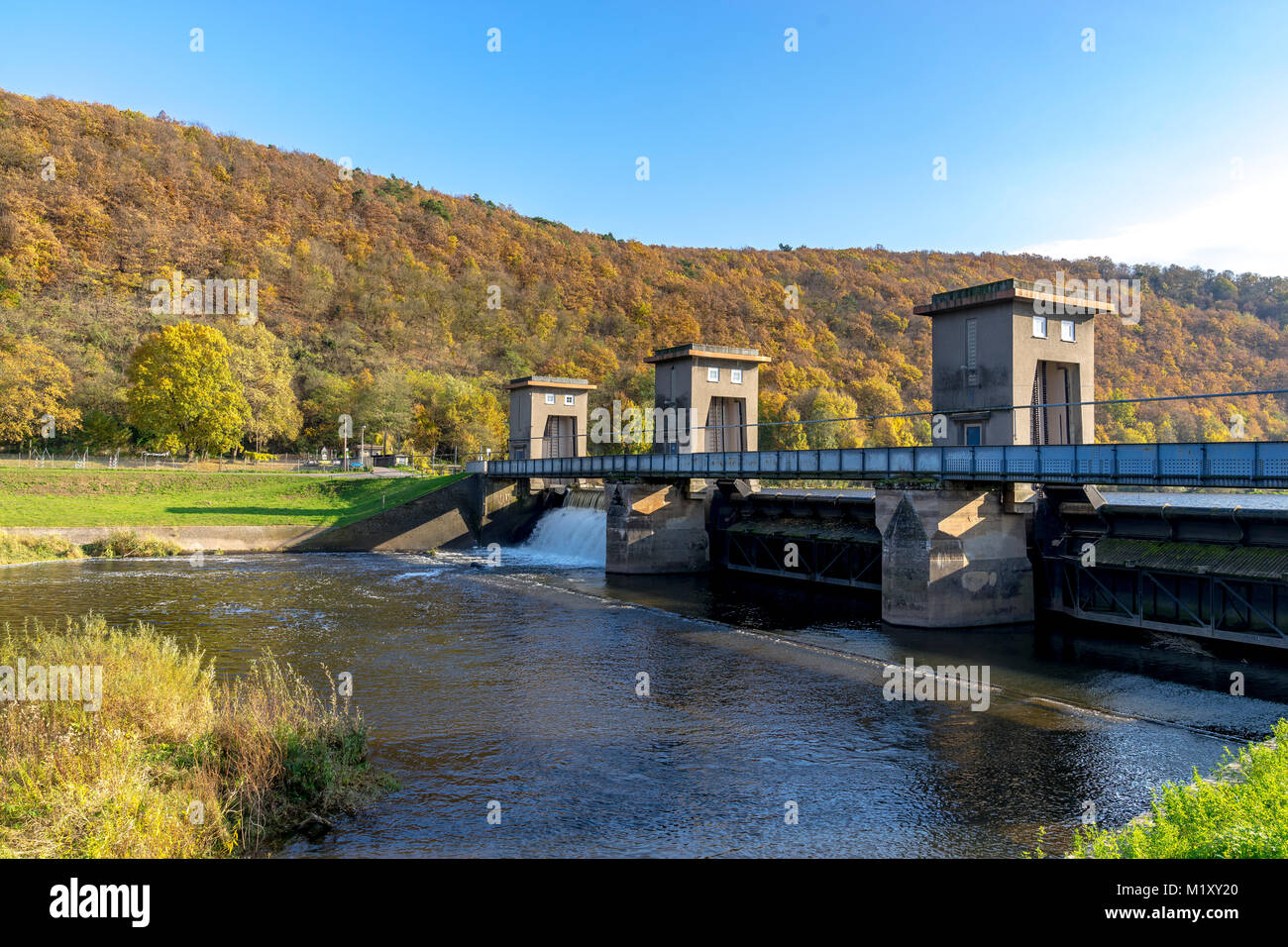Hydroelectric power plant in Niederhausen Rhineland Palatinate Germany