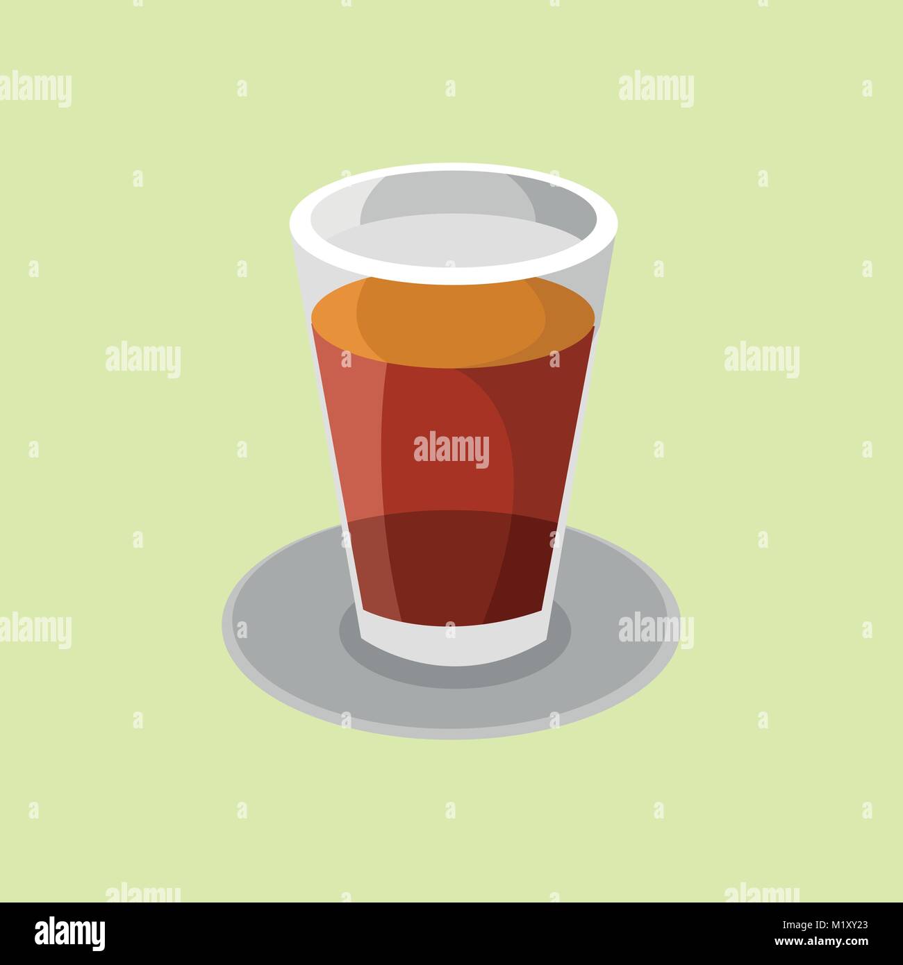 Glass of Tea Drink Vector Illustration Graphic Design Stock Vector Image & Art Alamy