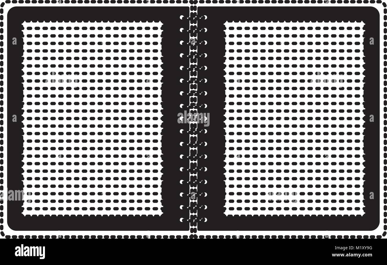 Notebook page lined dotted Stock Vector Images - Alamy