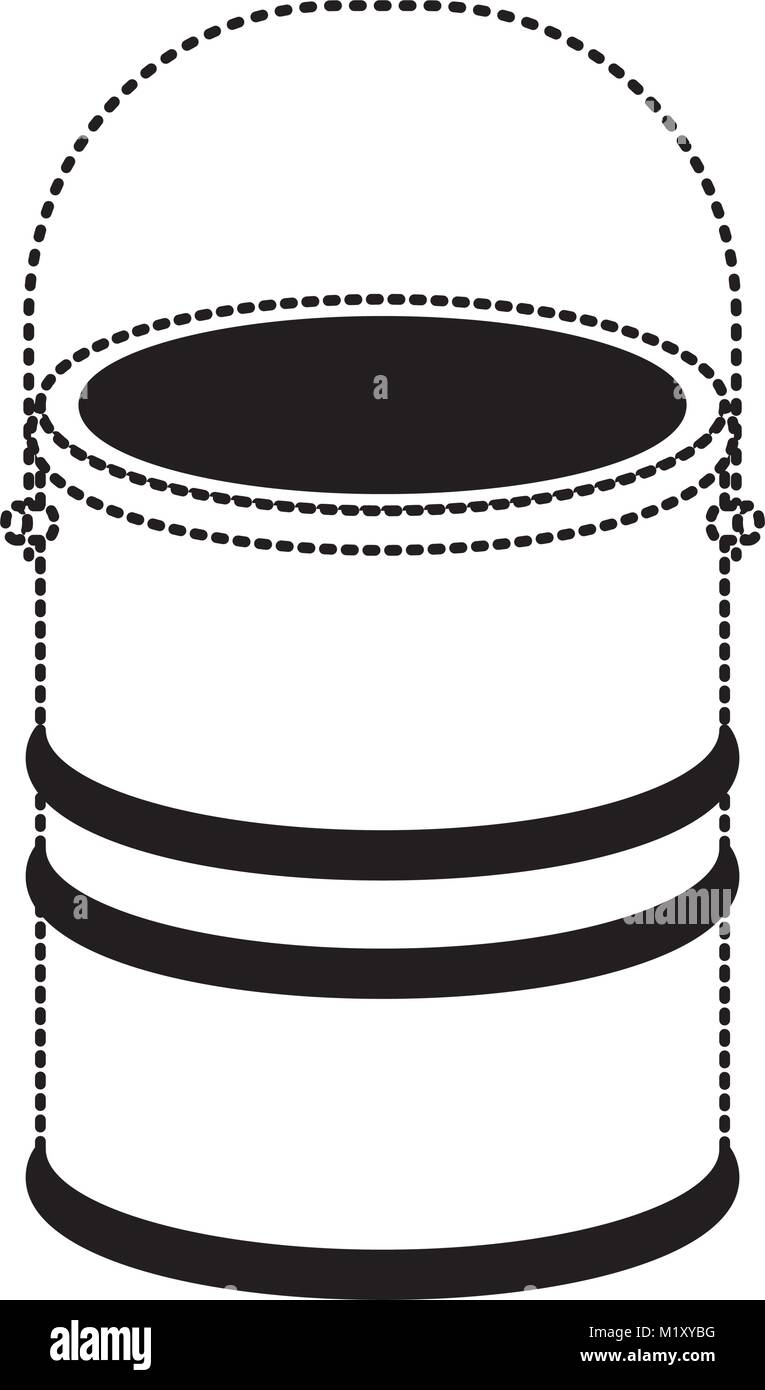paint bucket in black dotted contour Stock Vector Image & Art Alamy