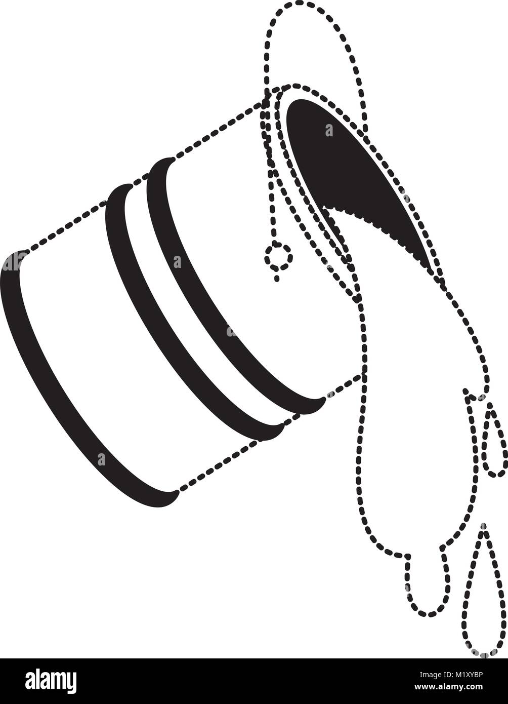 Paint spilling bucket Stock Vector Images Alamy