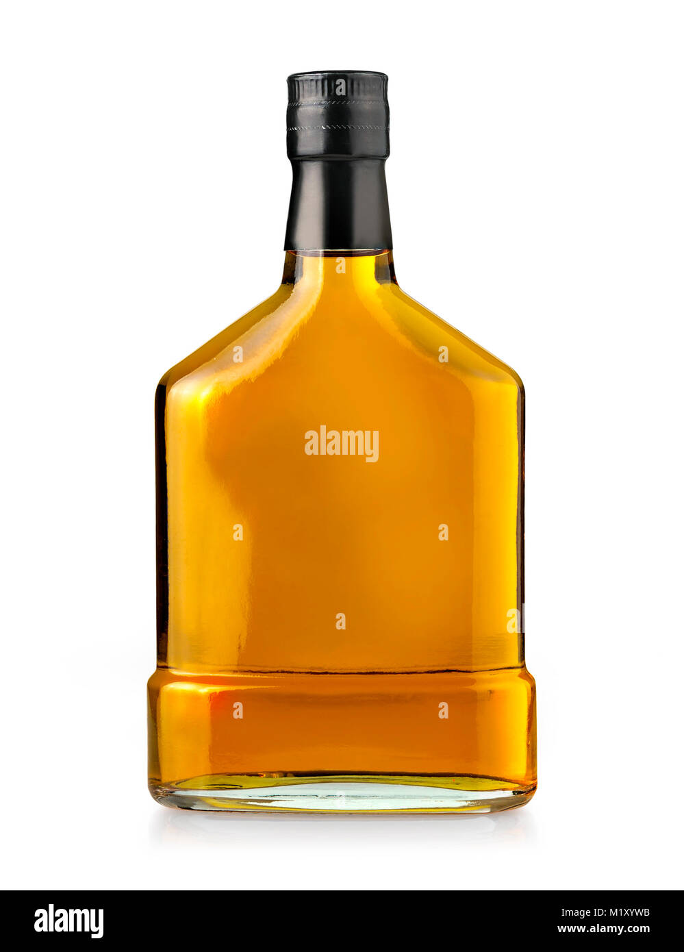 whiskey bottle blank on white background with clipping path Stock Photo Alamy