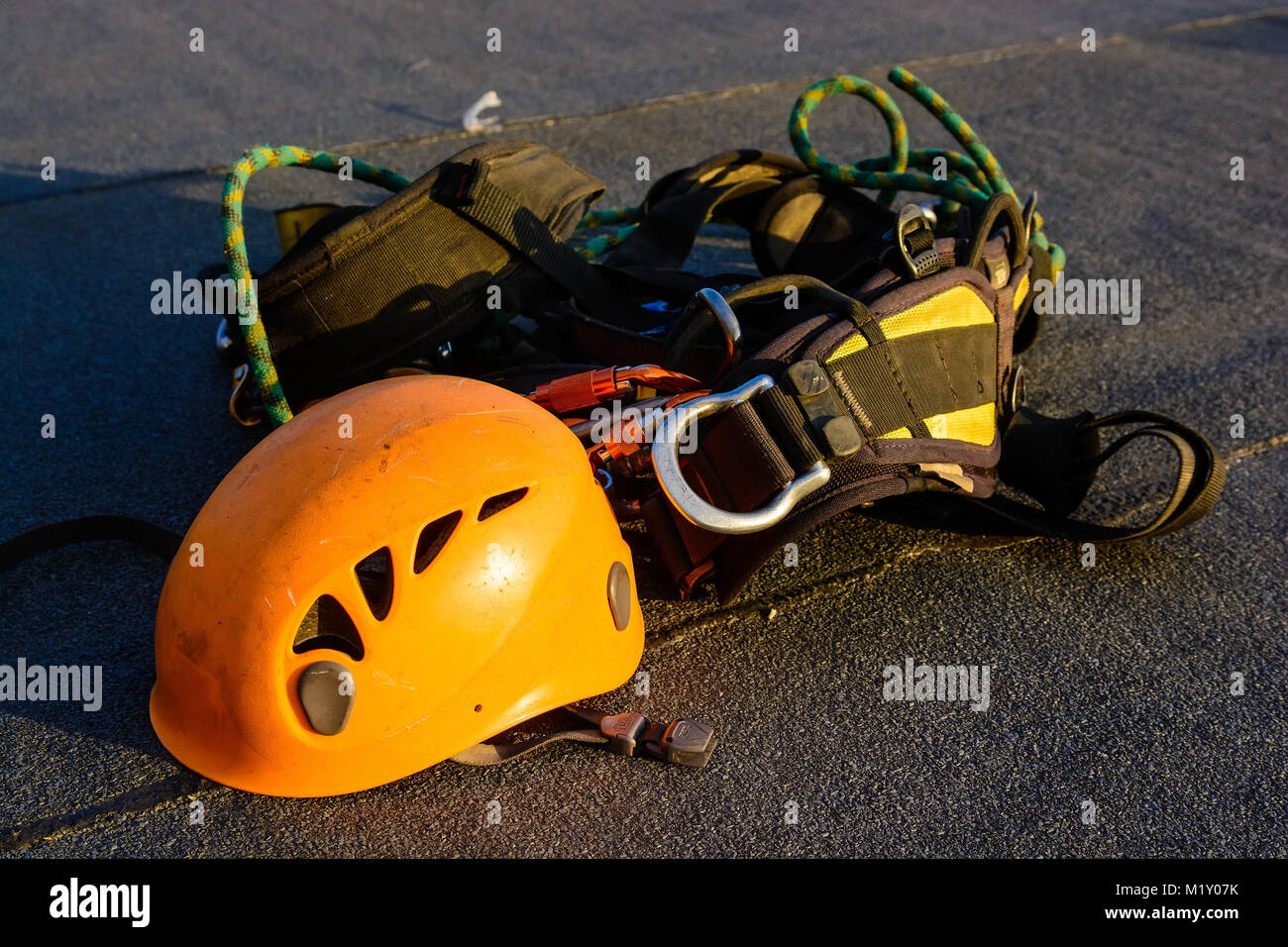 Industrial alpinist climber height hi-res stock photography and images ...