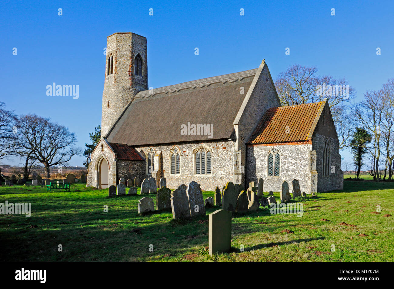 A view of the church of All Saints at Edingthorpe, Norfolk, England
