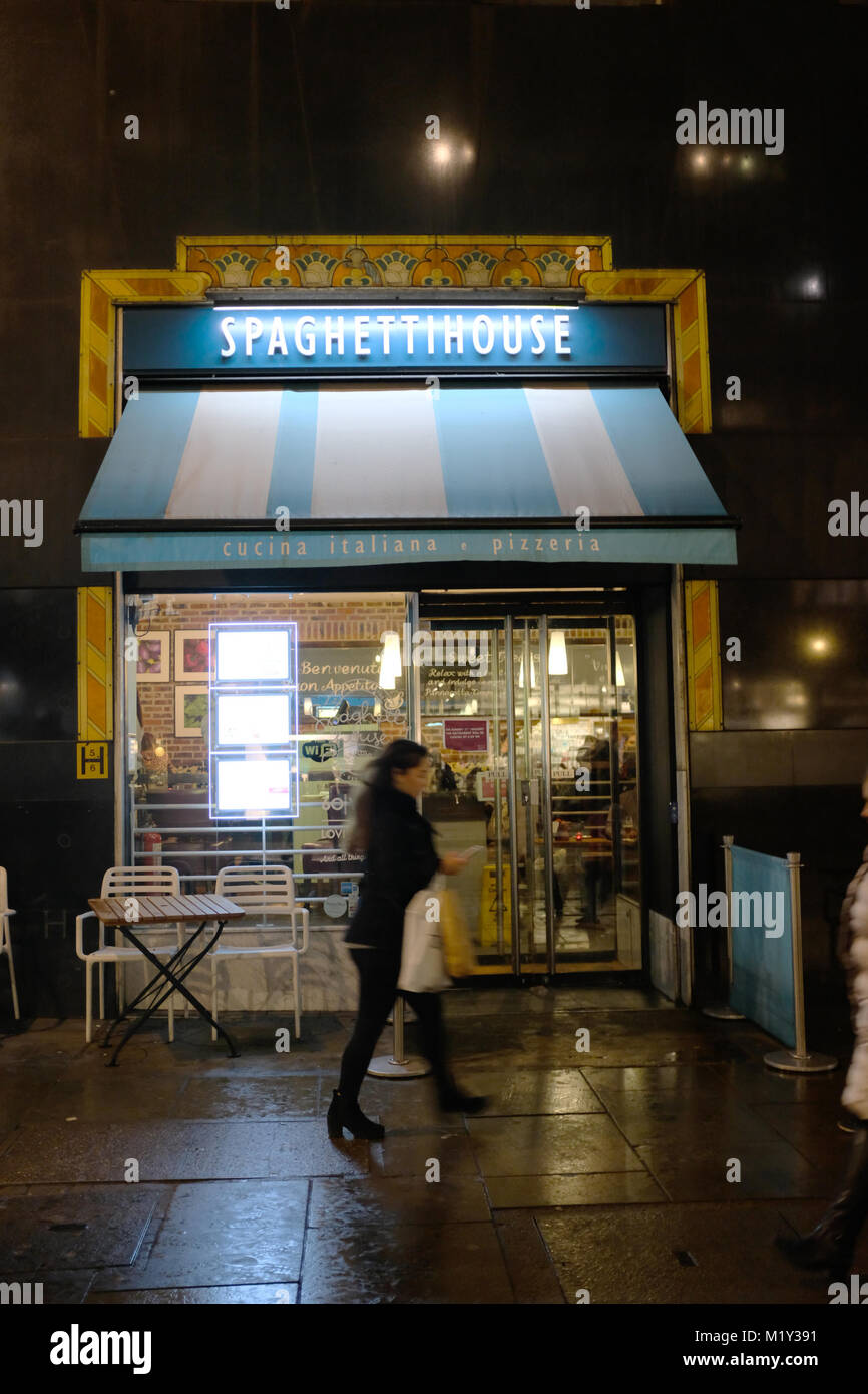 Spaghettihouse spaghetti house Italian restaurant, London, England, UK