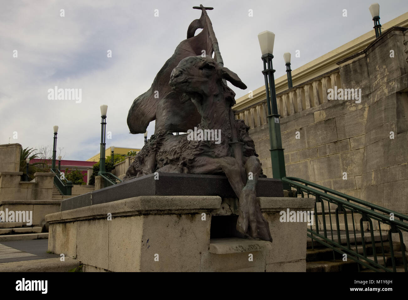 Plaza del Quinto Centenario Old San Juan, Puerto Rico Stock Photo Alamy