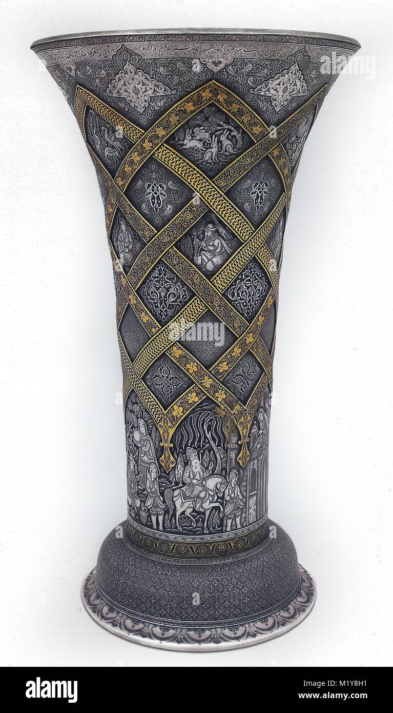 Art of engraving on copper from Iranian artists Stock Photo Alamy