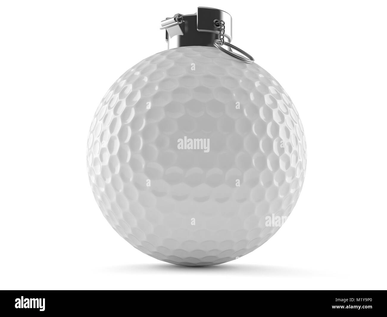 Golf ball with fuse isolated on white background Stock Photo Alamy