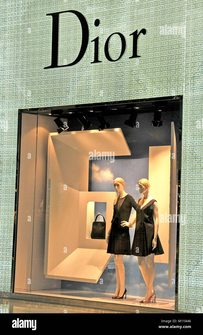 Dior boutique The Dubai mall Dubai UAE Stock Photo Alamy
