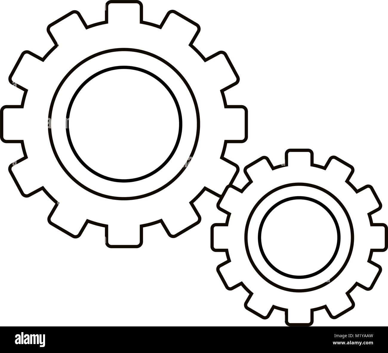 Isolated gear design Stock Vector Image & Art - Alamy