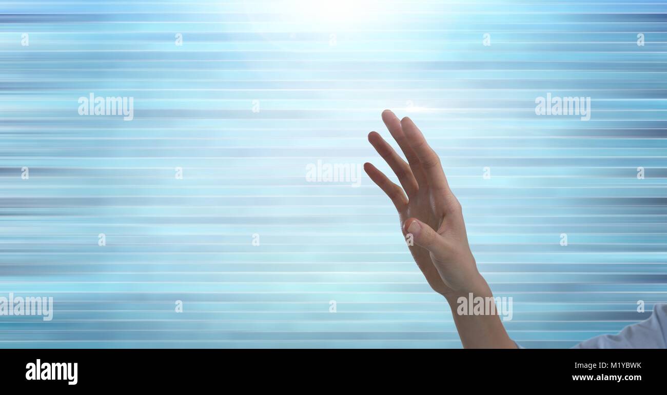 Hand reaching out Stock Photo