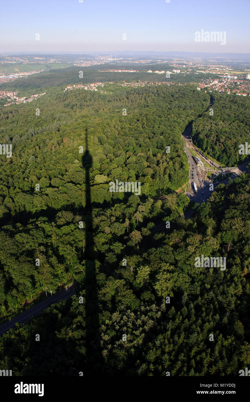 Blick vom Fernsehturm, Stuttgart, Baden-Wuerttemberg, Deutschland, Germany, Europa Stock Photo