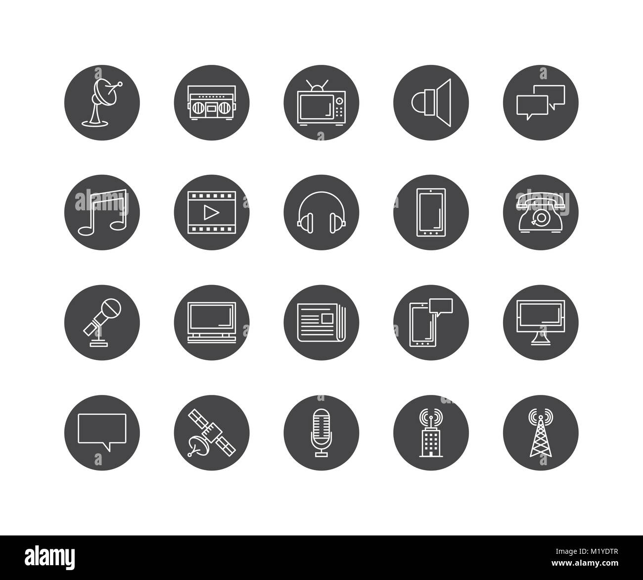 Set of line icons of communications Stock Vector Image & Art - Alamy