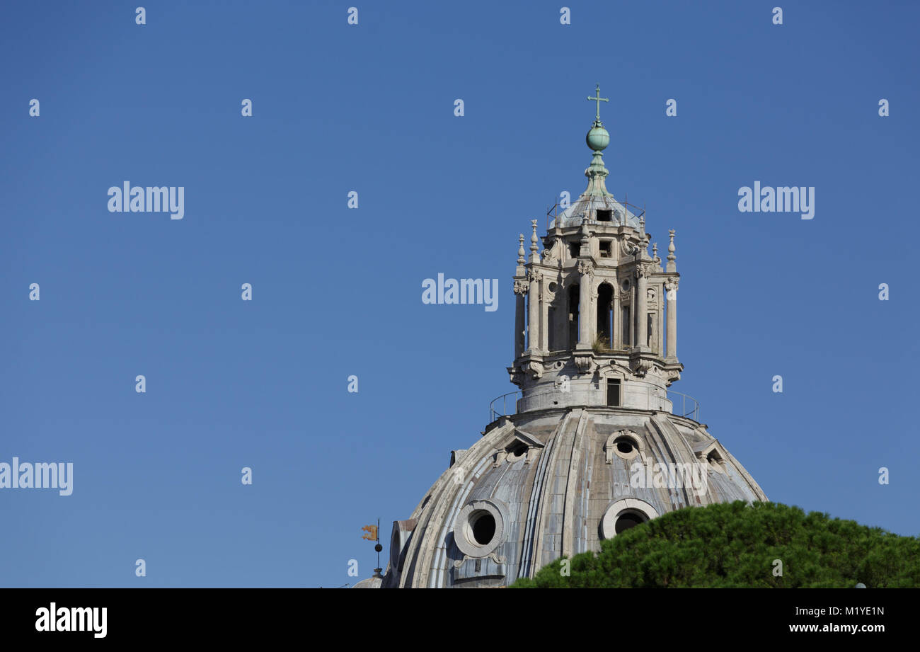 Roman Church Dome on Clear Blue Sky Stock Photo - Alamy