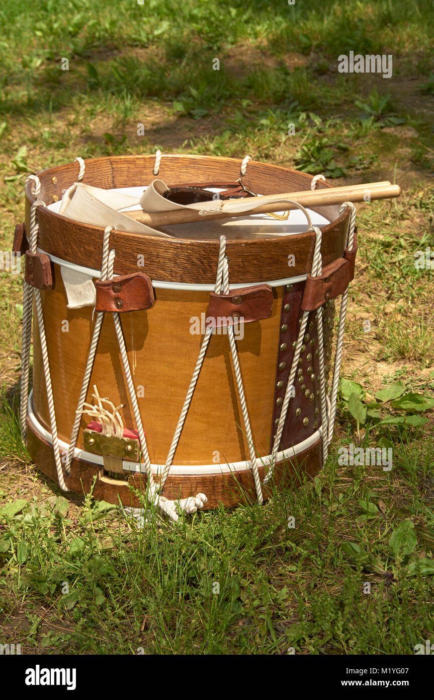 American Civil War Military Marching Drum Stock Photo Alamy