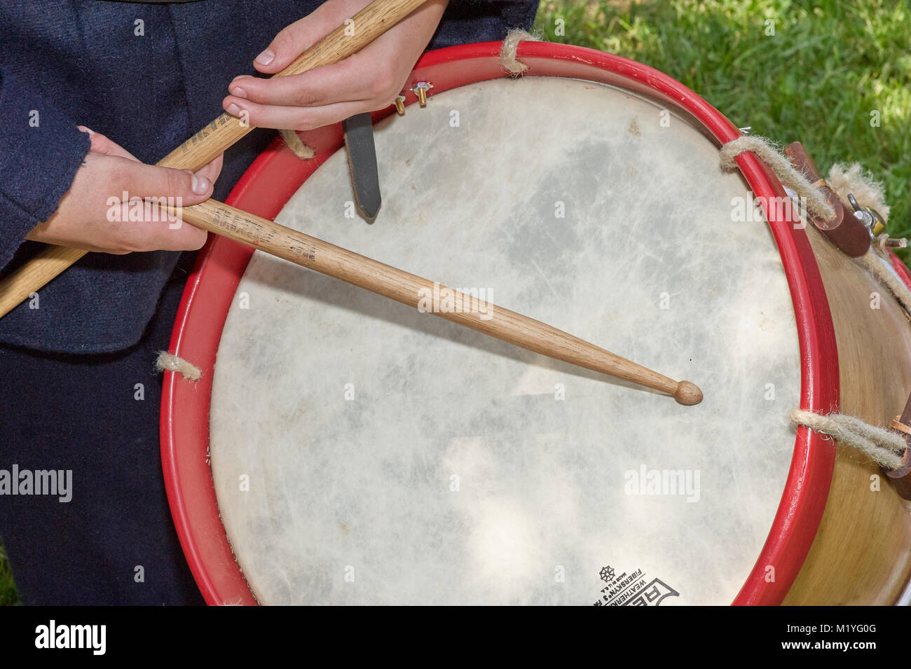 American Civil War Military Marching Drum Stock Photo Alamy
