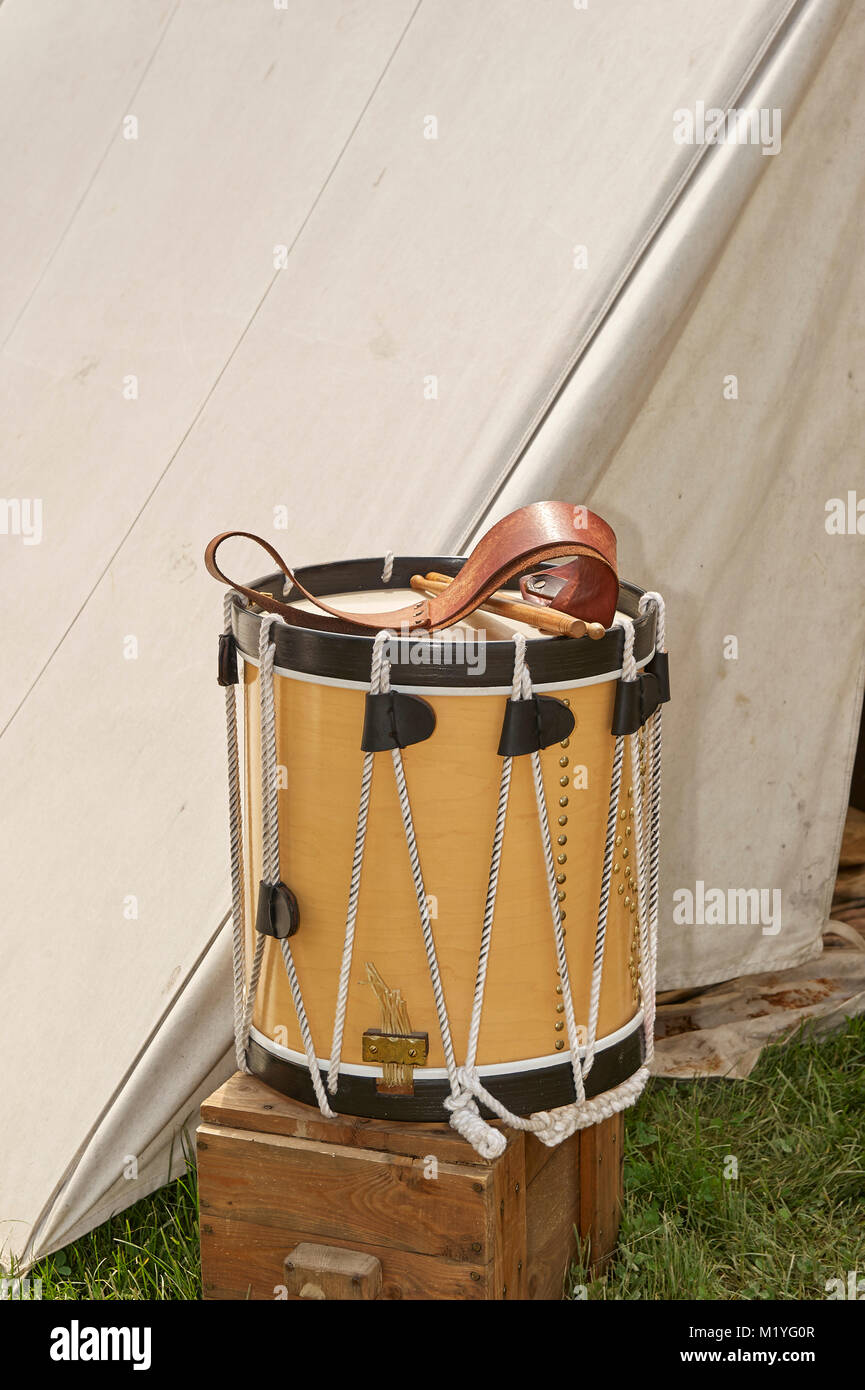 American Civil War Military Marching Drum Stock Photo Alamy