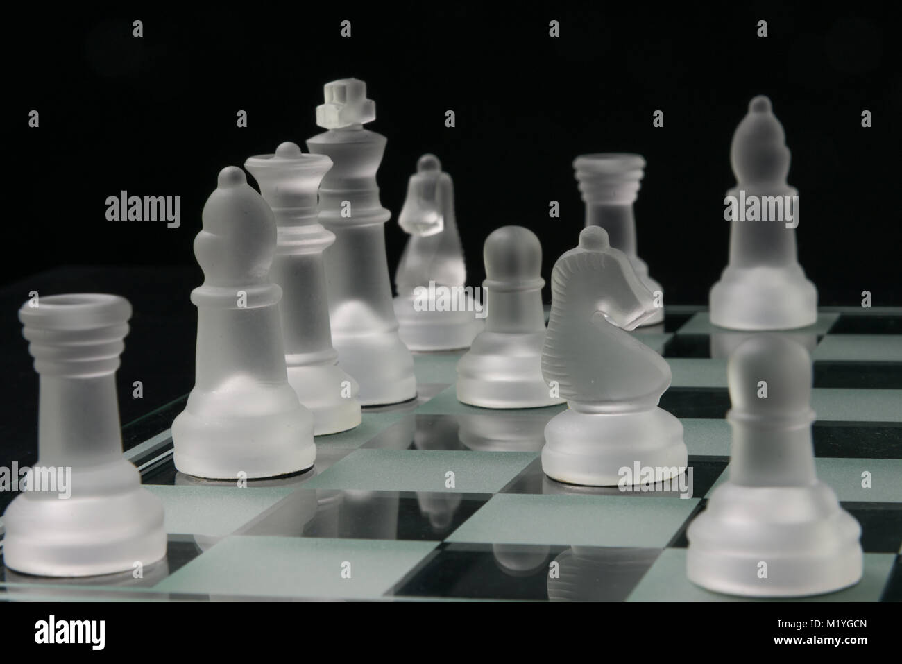 Chess Pieces On Chessboard Symbolic Meaning Stock Photo 1569675175