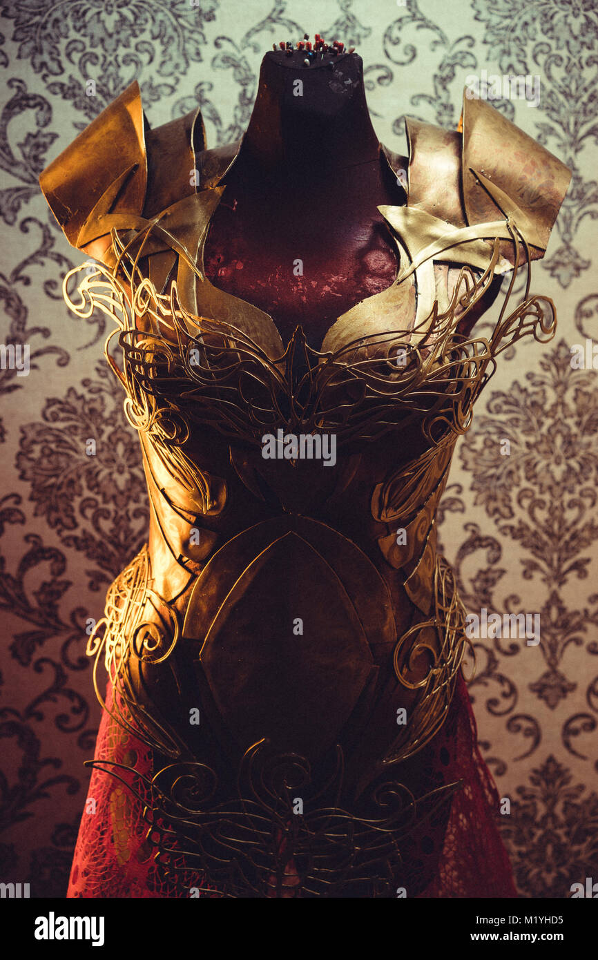 Female breastplate hi-res stock photography and images - Alamy