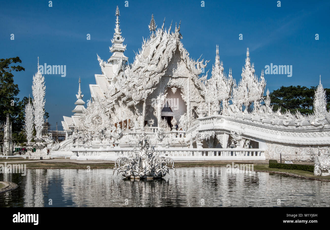 White Temple in Chiang Rai Thailand Stock Photo - Alamy