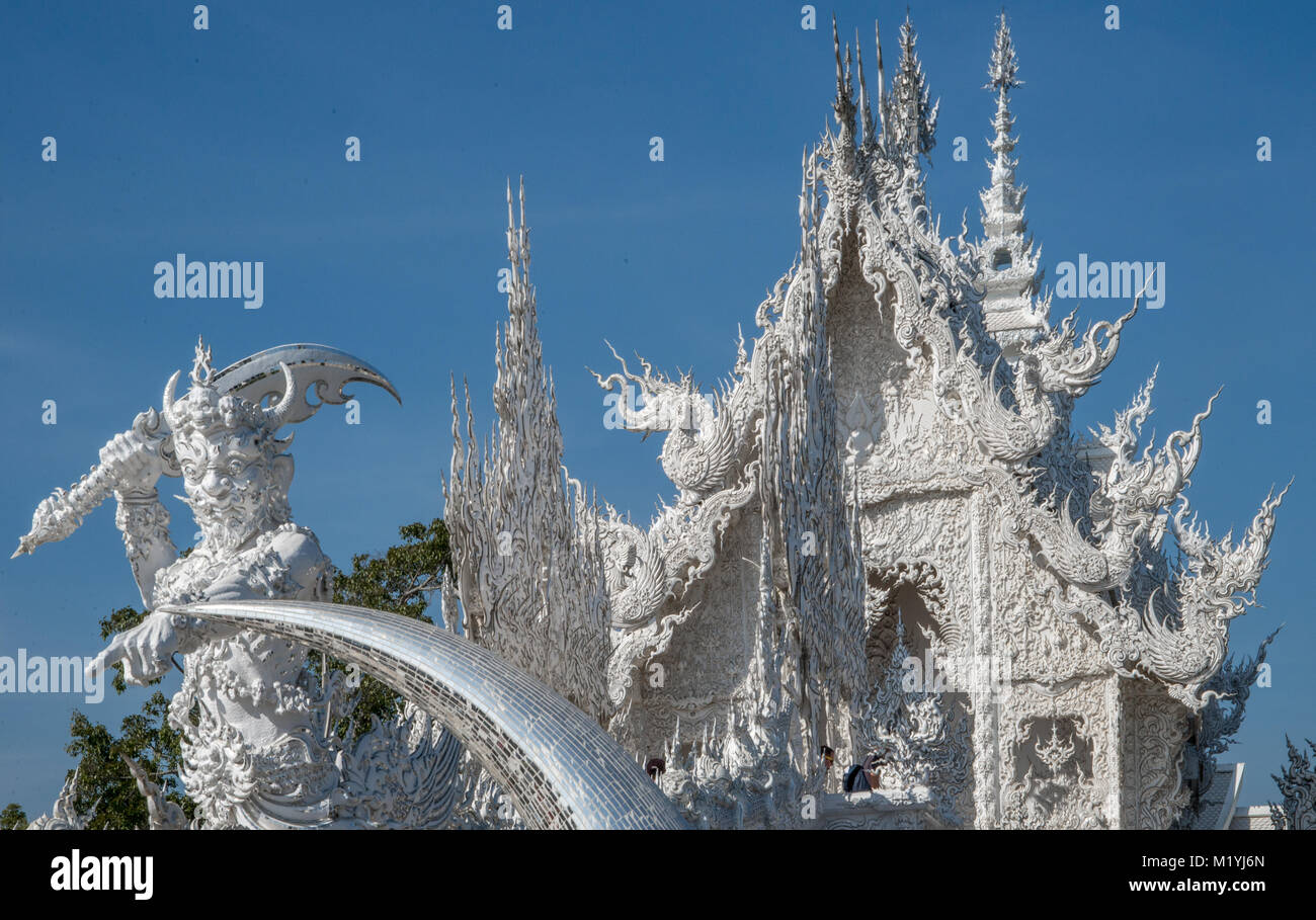 White Temple in Chiang Rai Thailand Stock Photo - Alamy