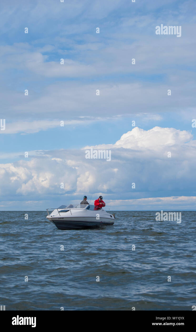 Walleye fishermen on Lesser Slave Lake,Alberta,Canada Stock Photo Alamy