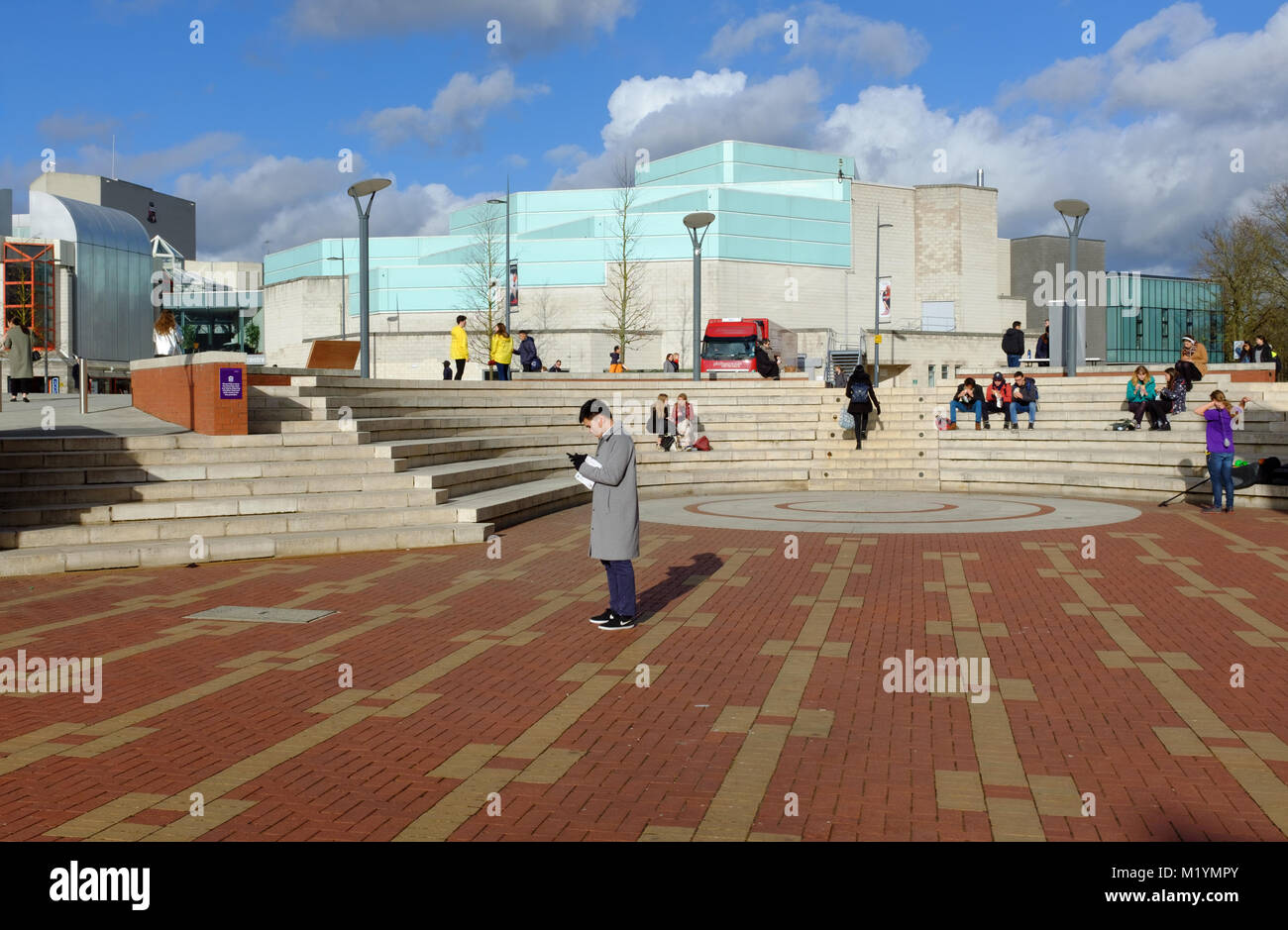 The Piazza, Warwick University Stock Photo Alamy