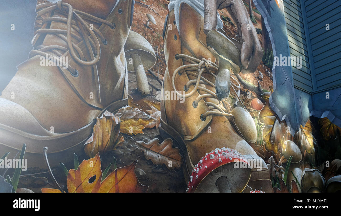 Wall Painting Glasgow Stock Photo Alamy