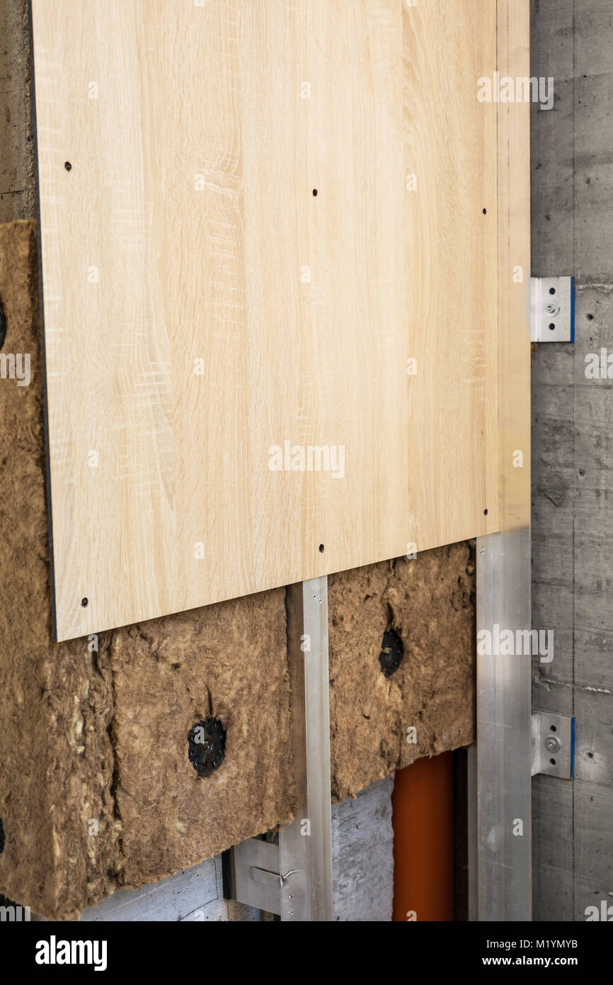 Stone mineral wool insulation for thermal insulation of buildings Stock