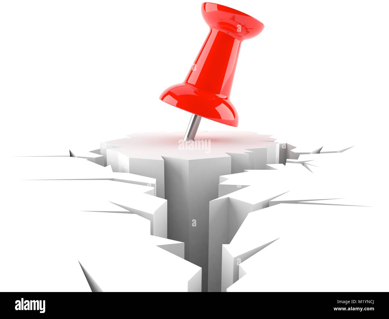 Thumbtack isolated on white background Stock Photo Alamy