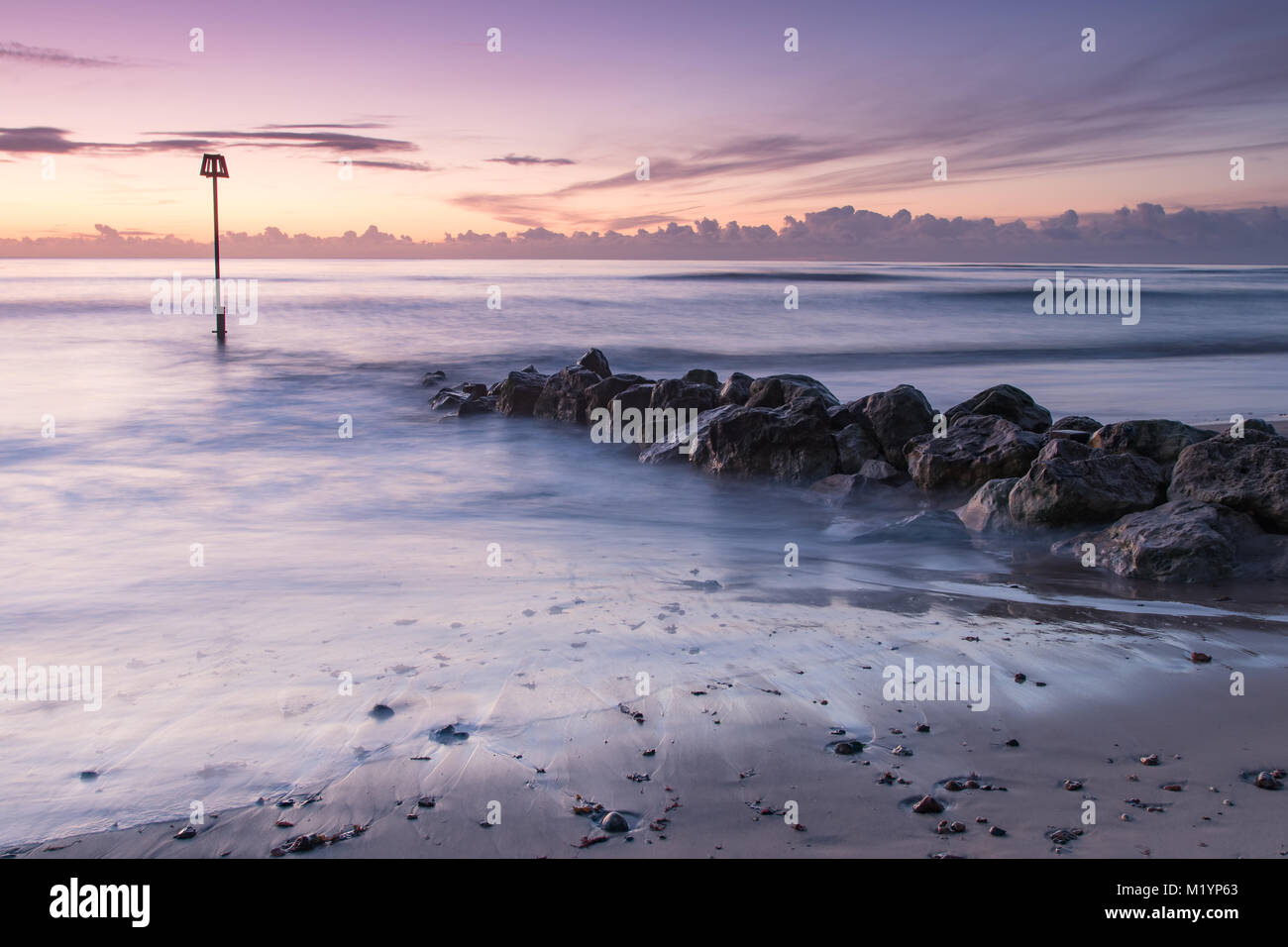 Avon Beach Sunrise, Mudeford, Dorset, UK Stock Photo Alamy
