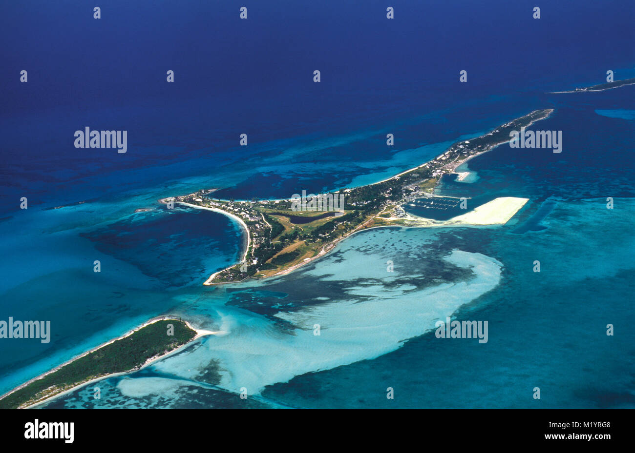 The Bahamas. Cat Island. Caribbean island. Aerial Stock Photo - Alamy