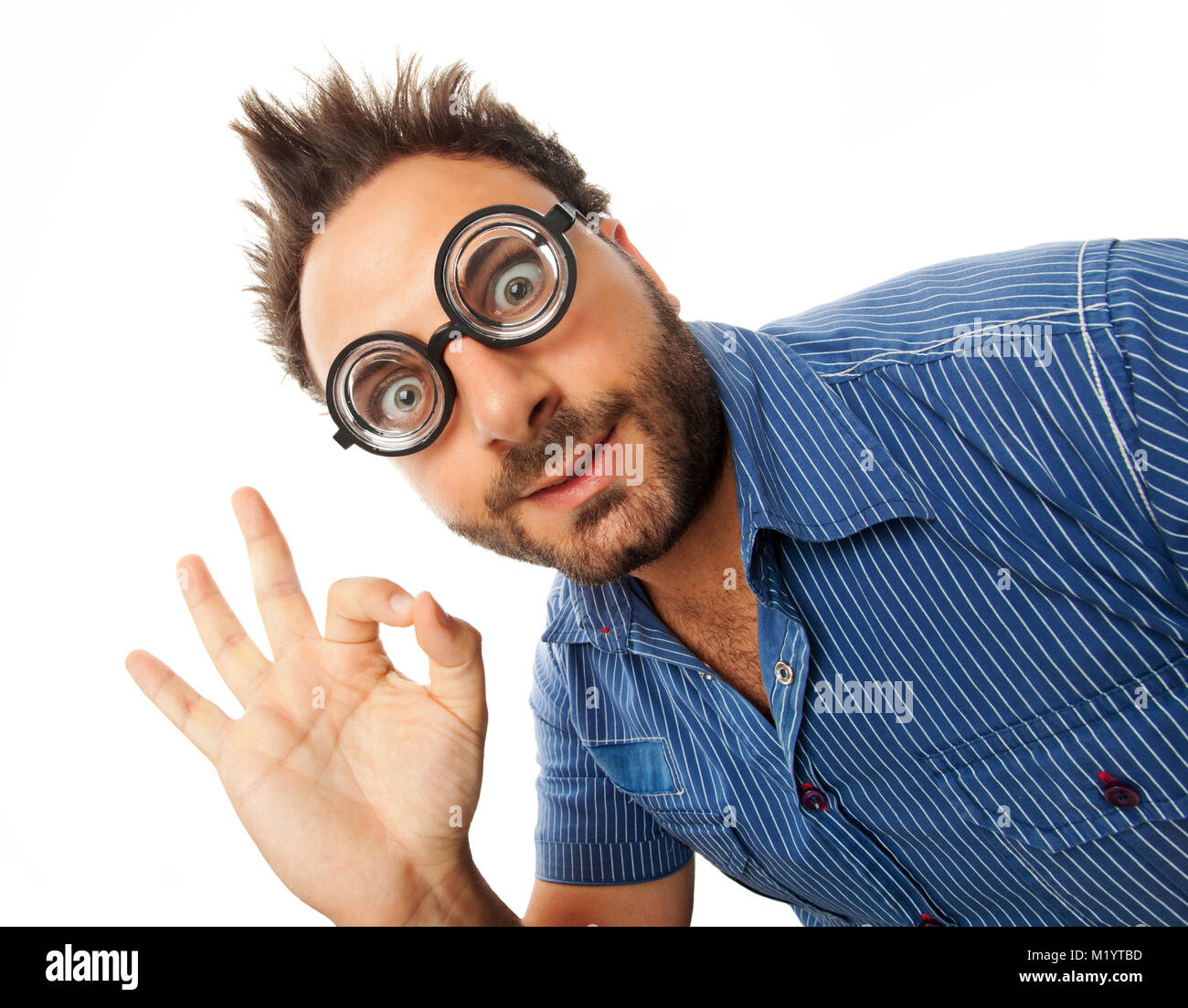 Thick glasses funny hires stock photography and images Alamy