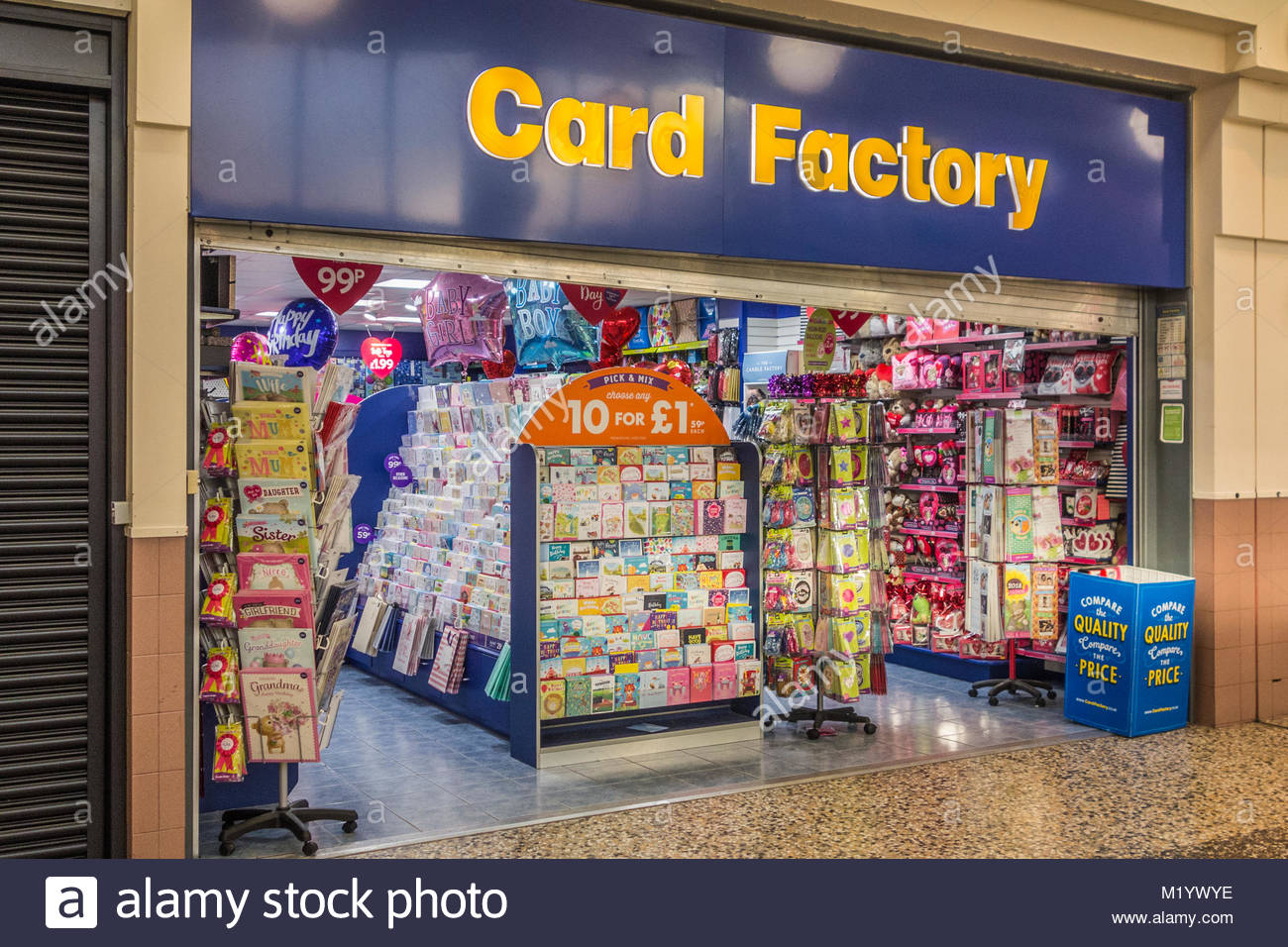 The Card Factory retail shop in the 