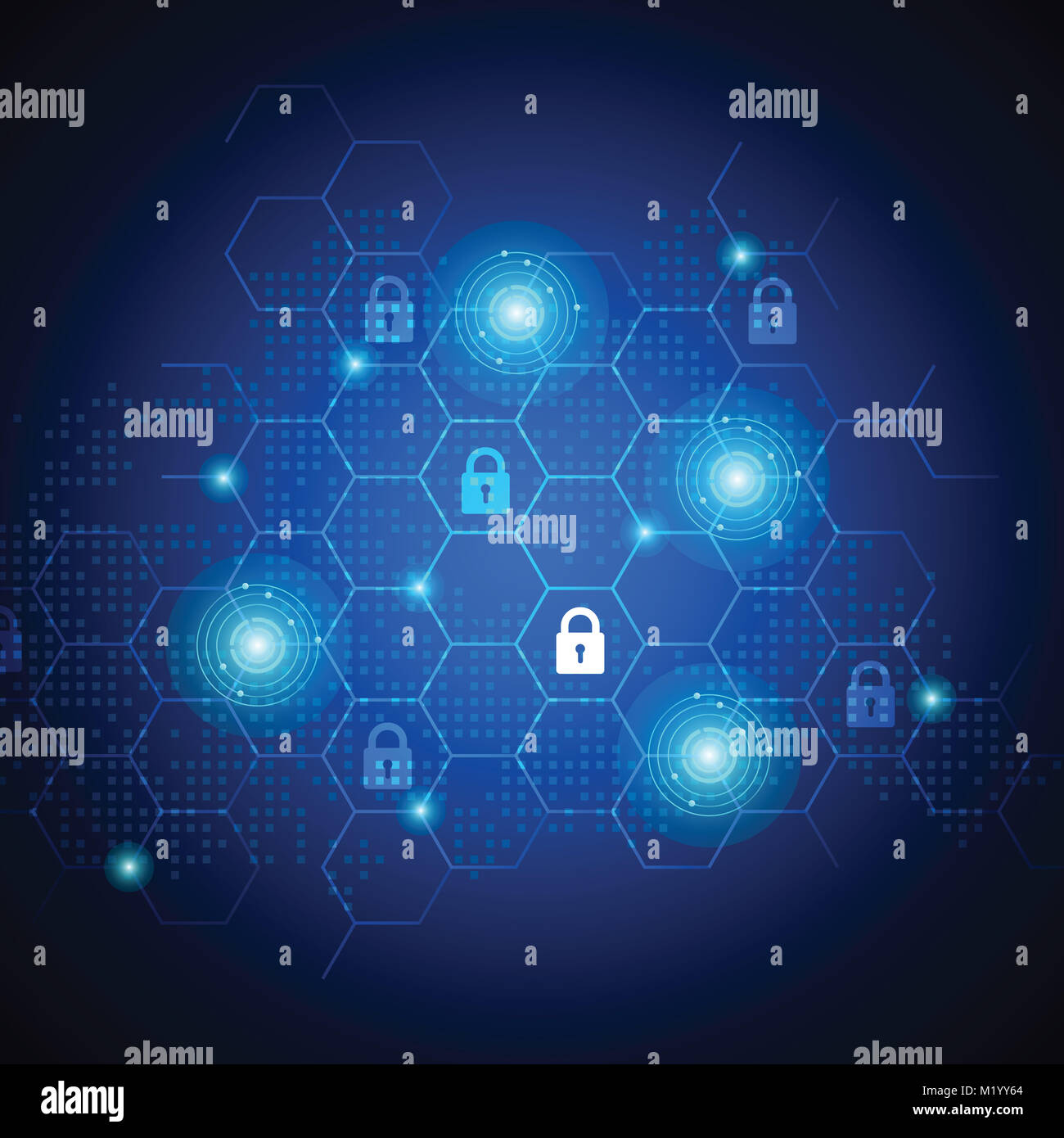 Protection background. Technology security Stock Photo
