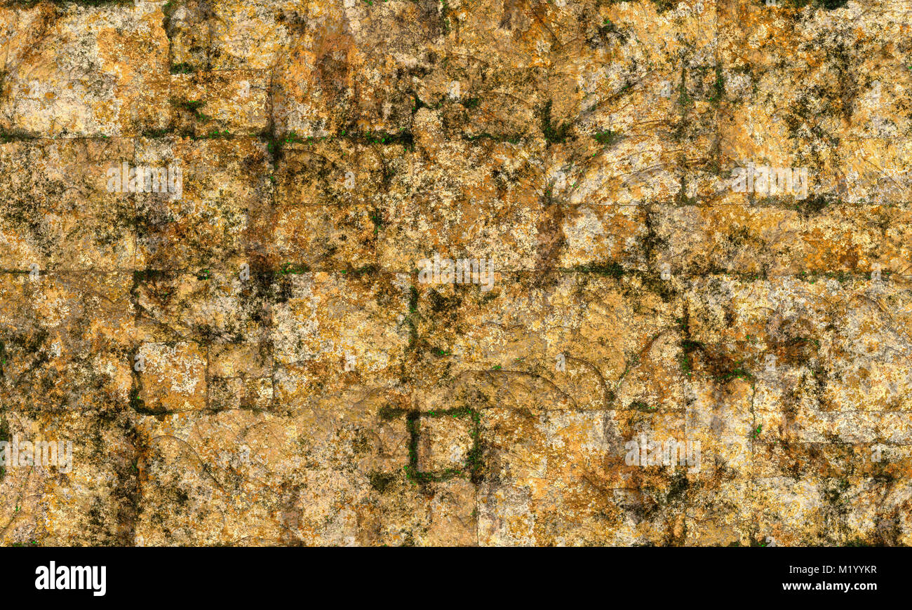 Yellow Rough Texture Roman Yellow rough stone wall texture Stock Photo - Alamy