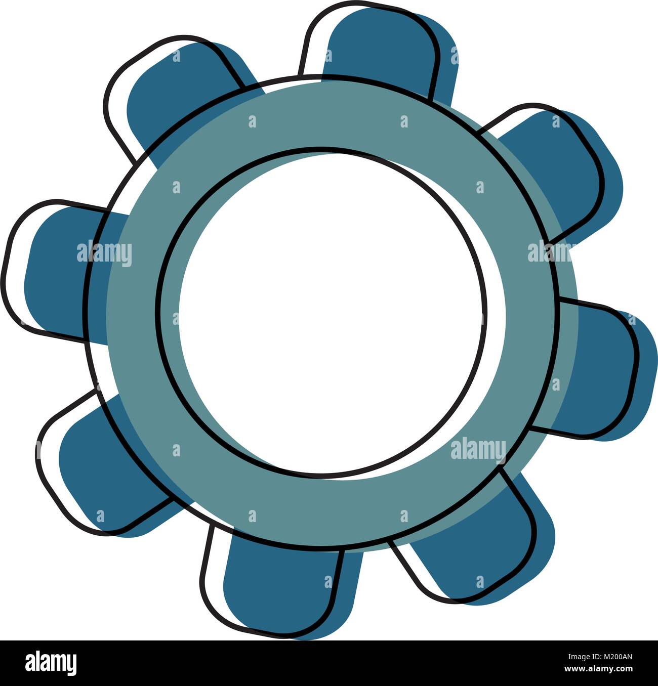 Gear wheel icon Stock Vector Image & Art - Alamy