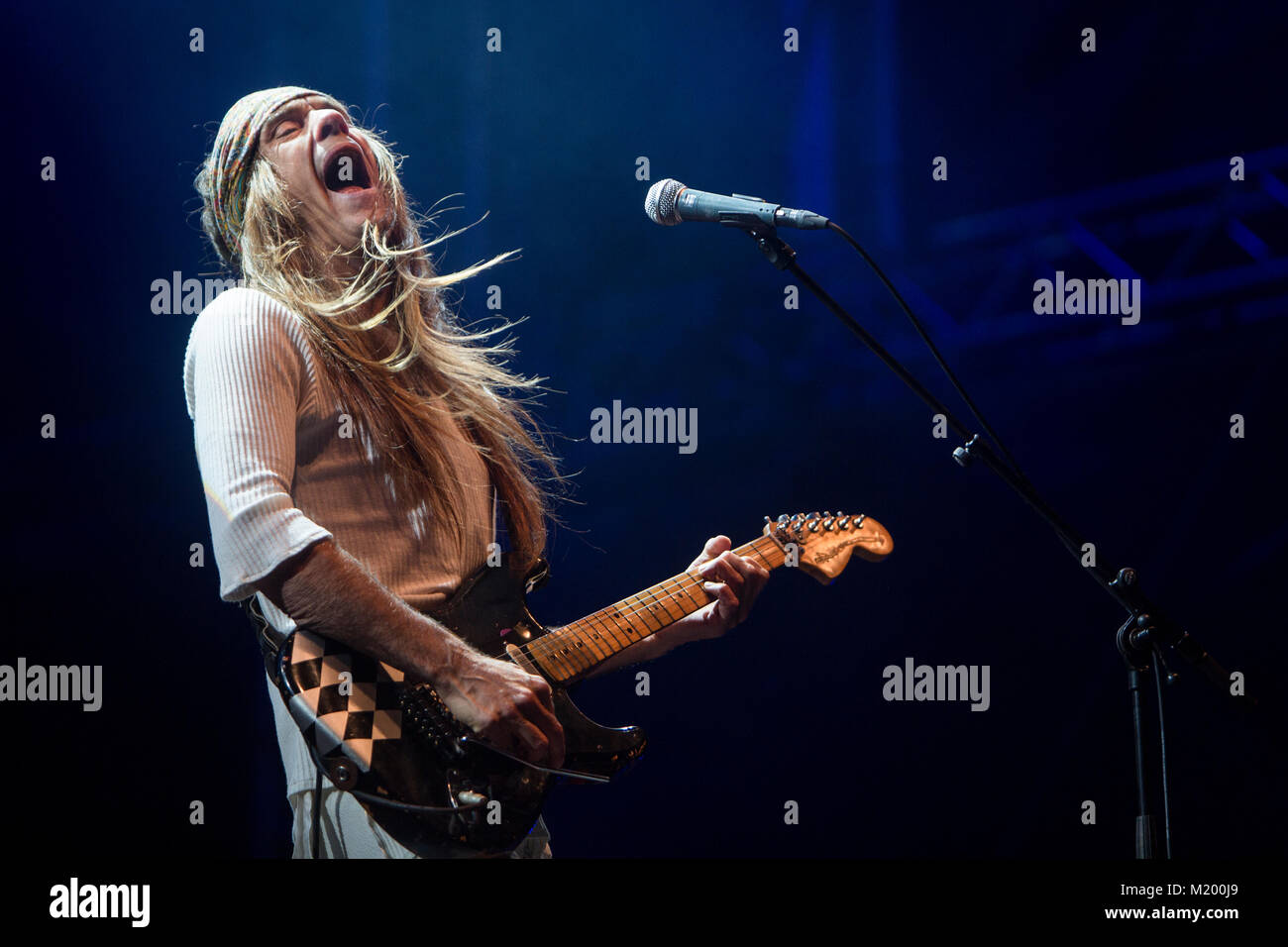 Norway, Os August 11, 2017. The Norwegian heavy metal band TNT