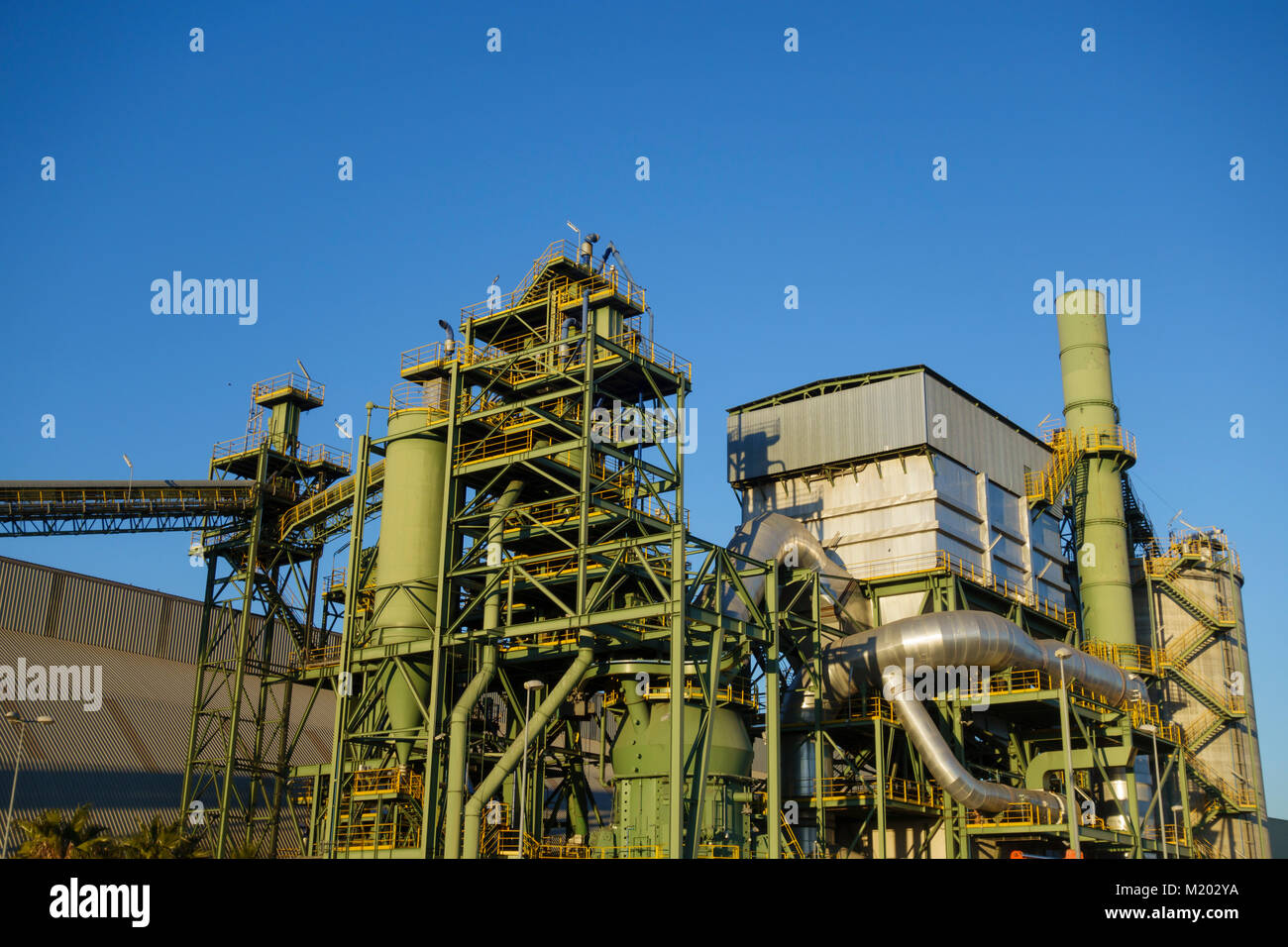 Industrial building in a processing factory Stock Photo