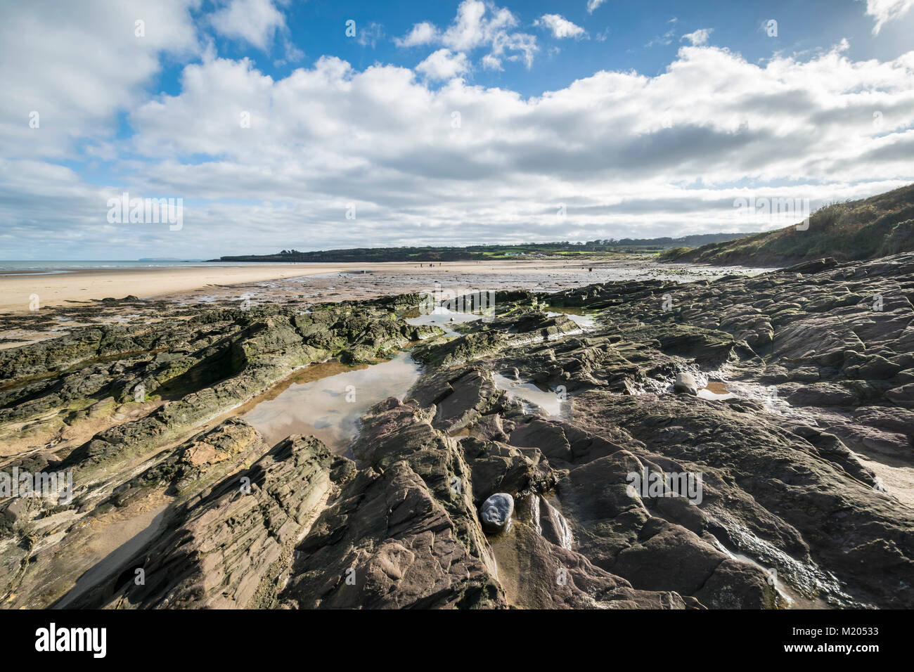 Lligwy Bay beach on the East coast of Anglesey Stock Photo - Alamy