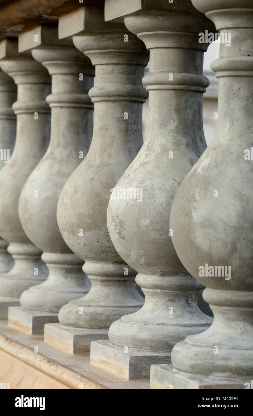 Concrete balustrade in Brighton & Hove Stock Photo - Alamy