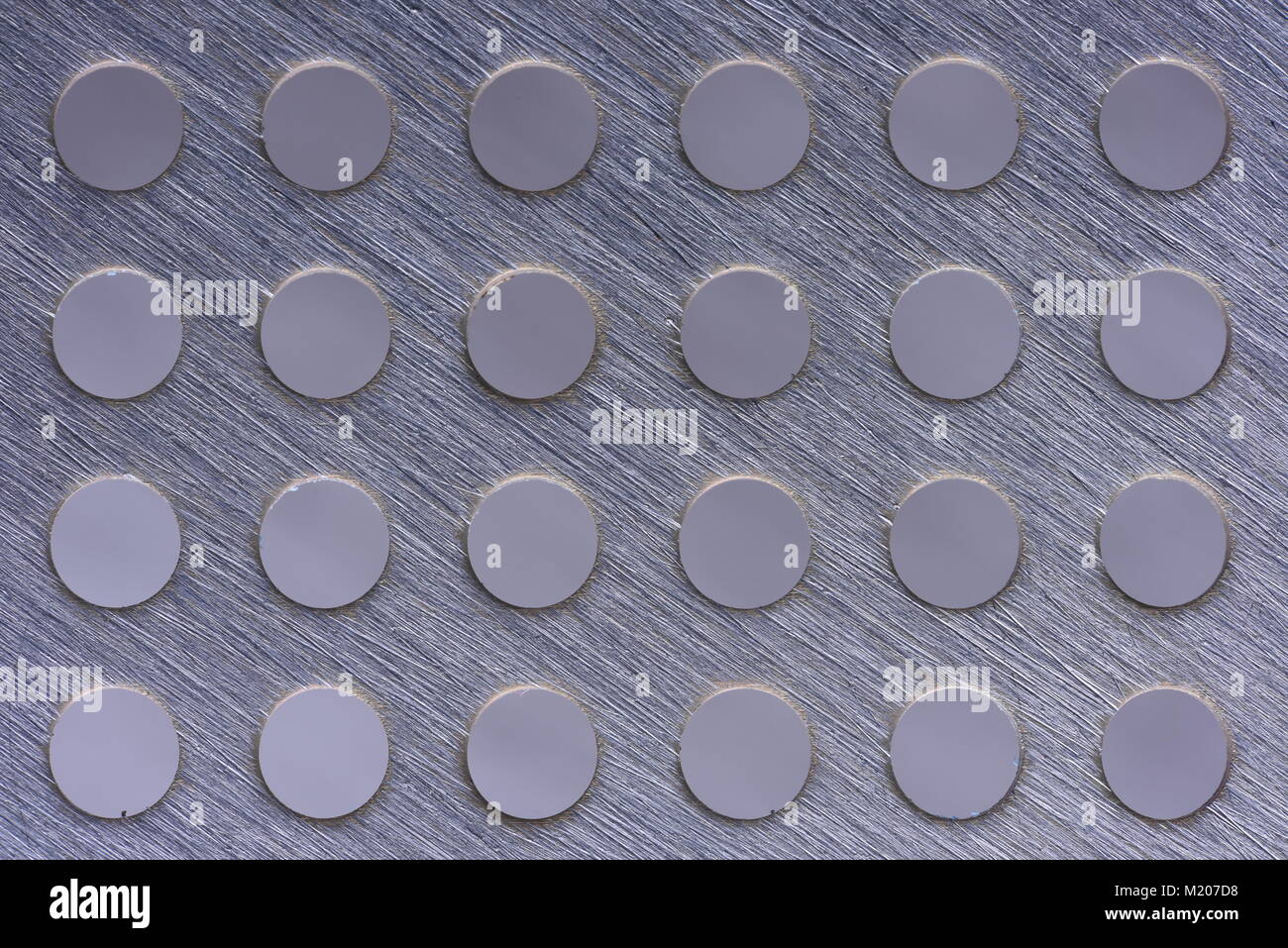 Aluminium plate with circular holes Stock Photo Alamy