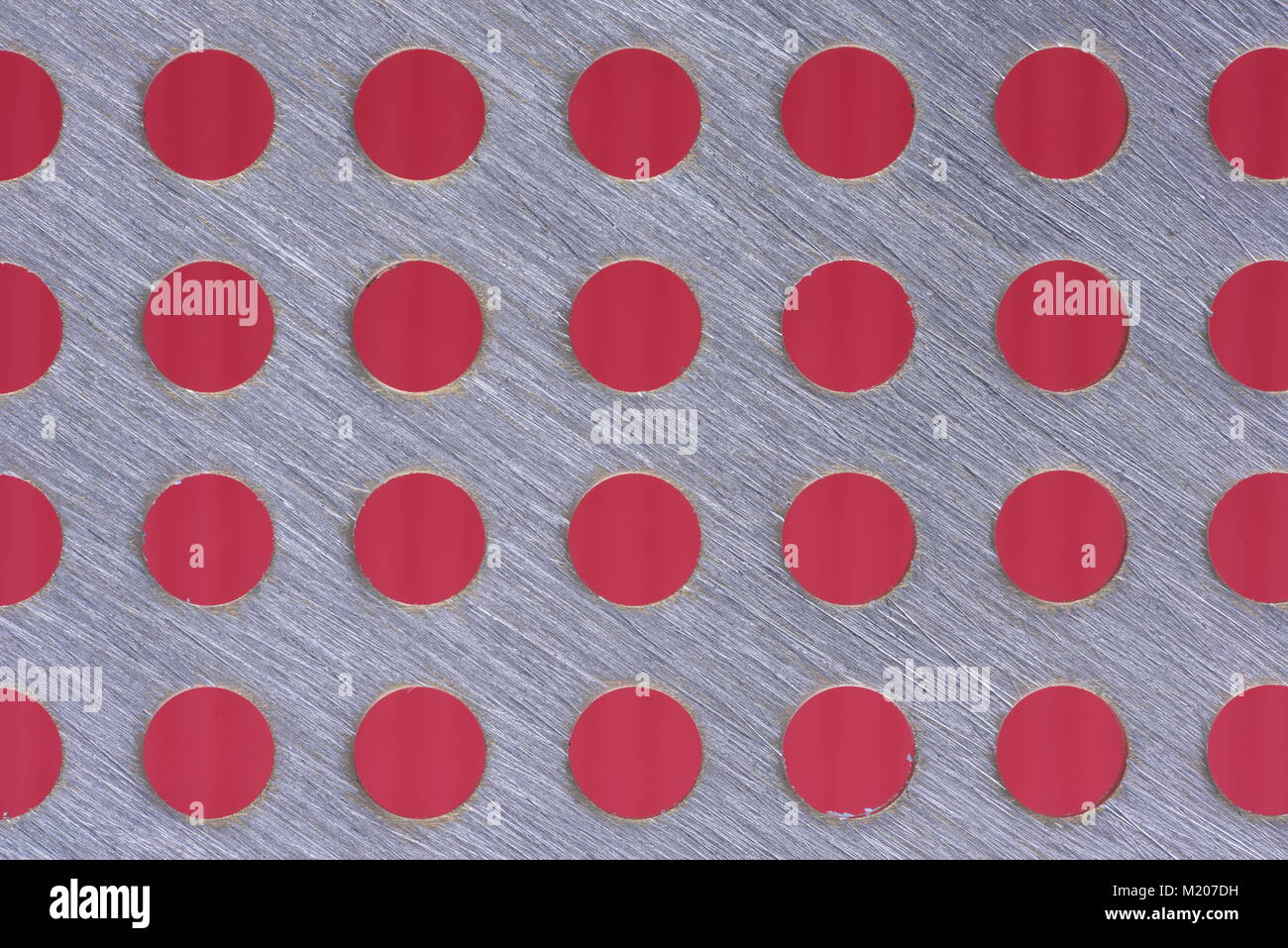 Aluminium plate with circular holes Stock Photo Alamy