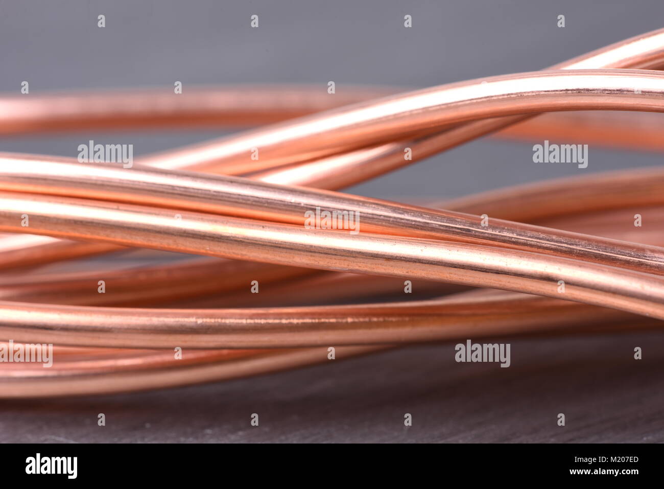 Copper wire close-up Stock Photo