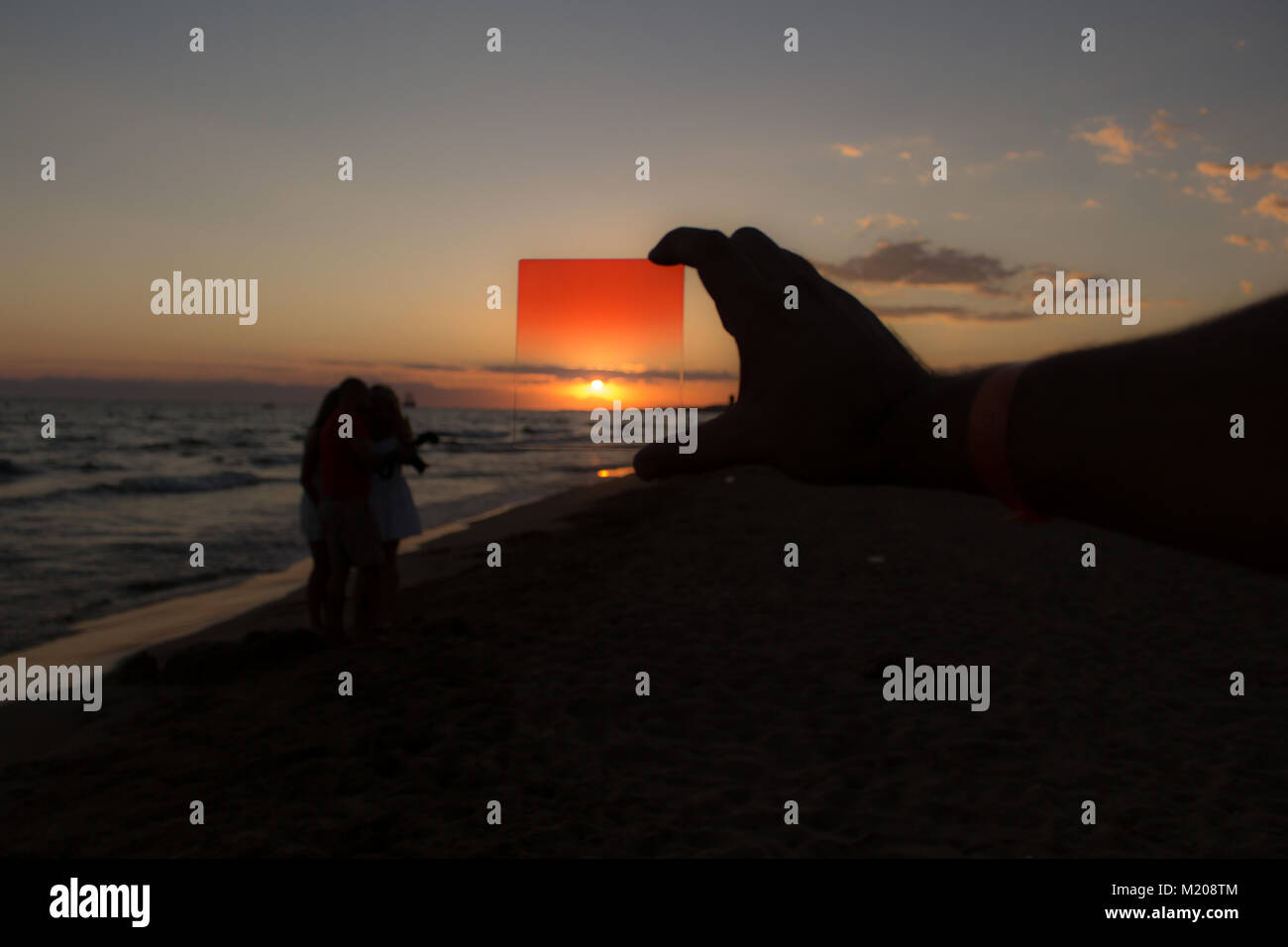 how to red filter effect image differences between using filter or not