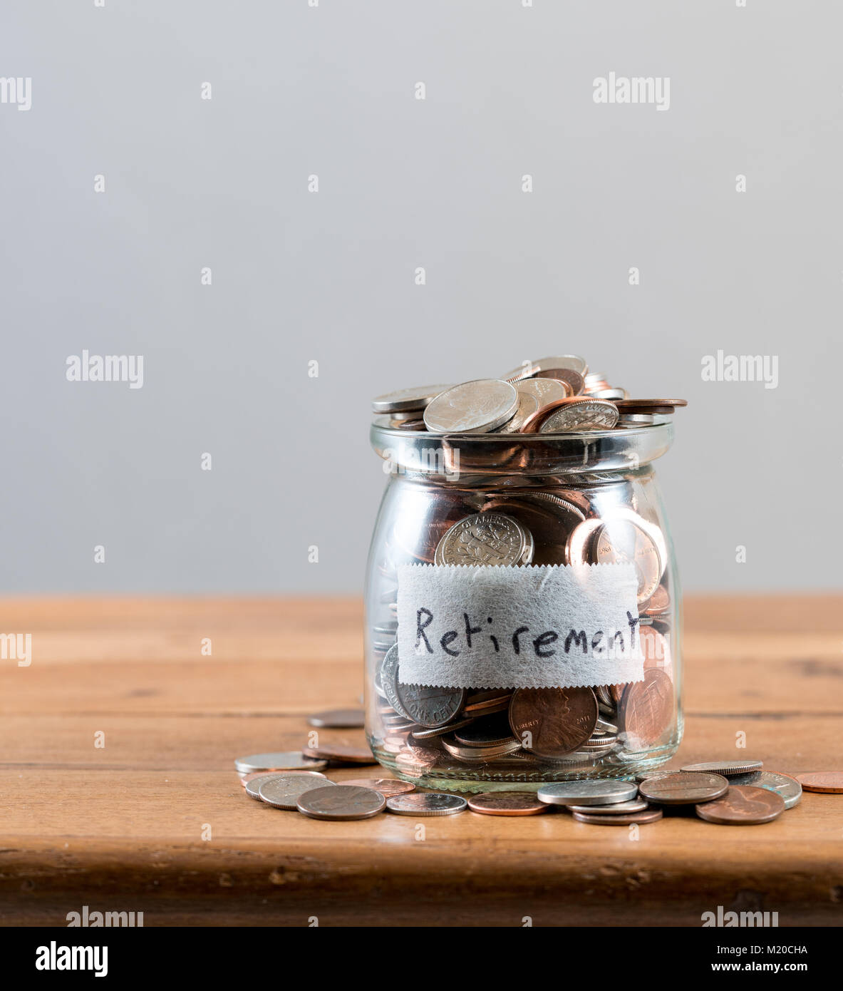Concept image of wealth growing in retirement savings Stock Photo