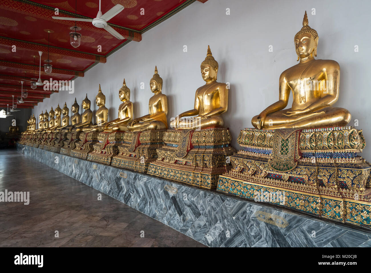 Wat Pho temple in Bangkok Stock Photo