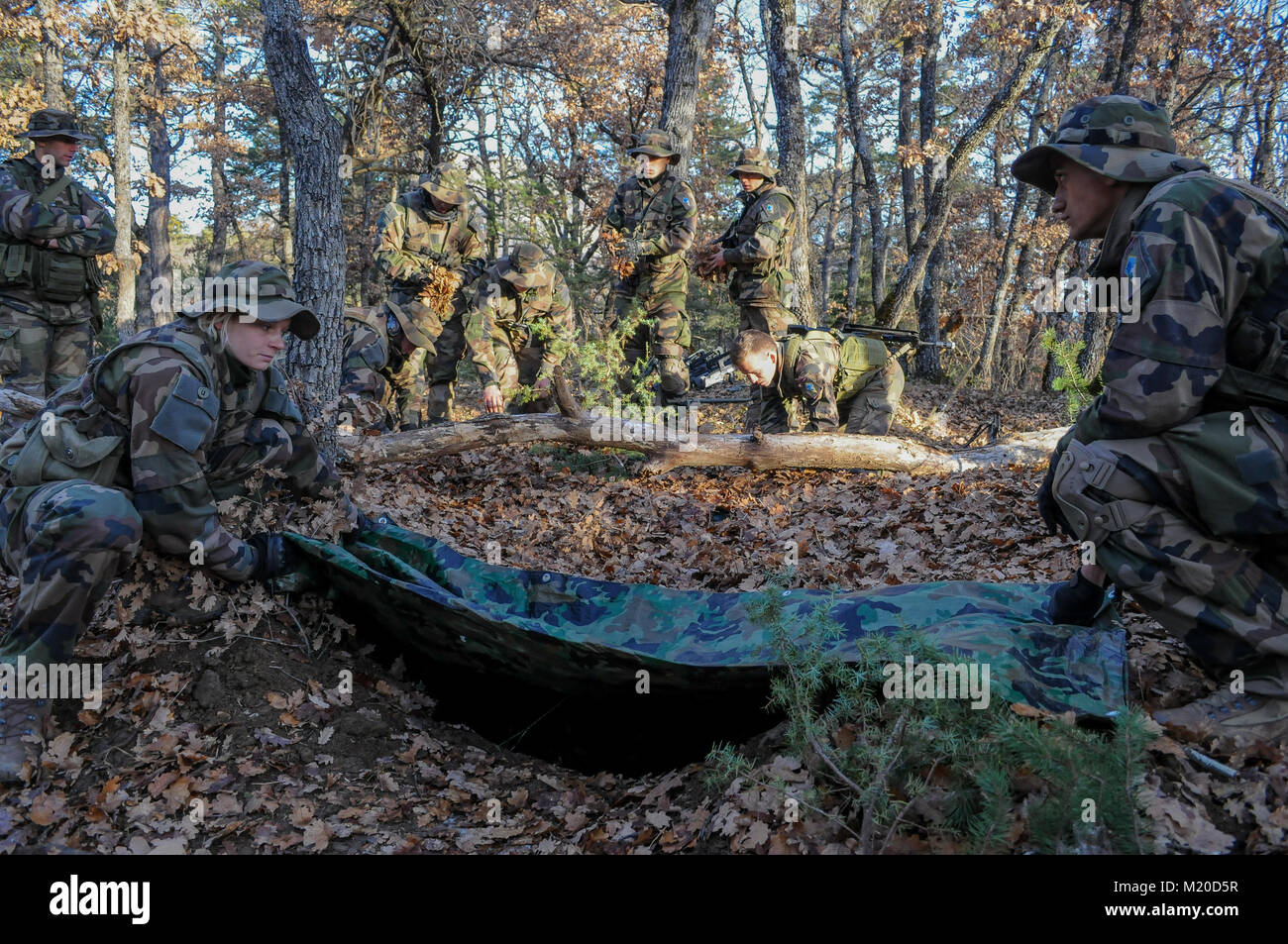 Young French Volunteers at CFIM (Initial Military Training Center) in ...