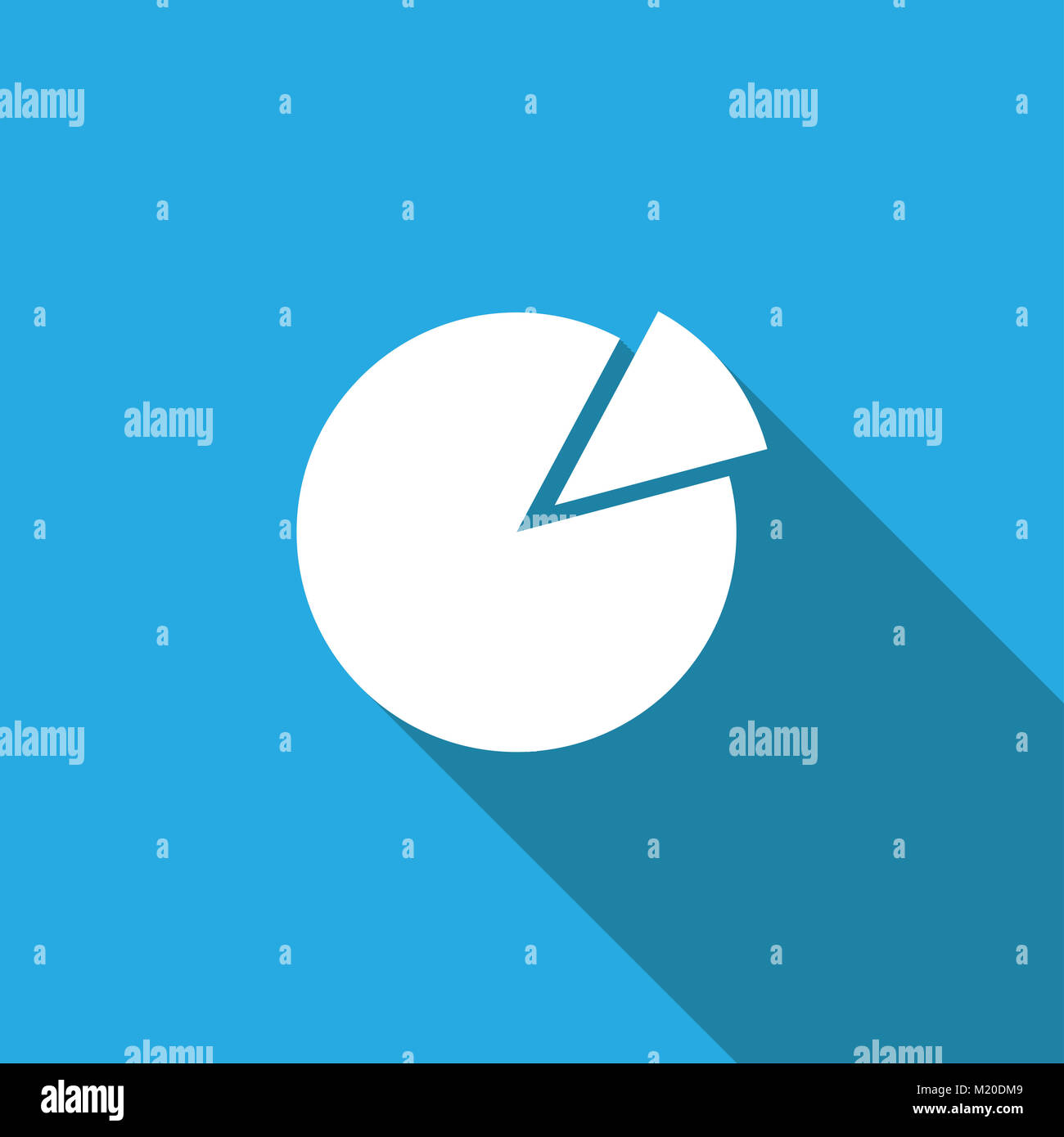Pie Chart Icon in trendy flat style isolated on background , vector ...