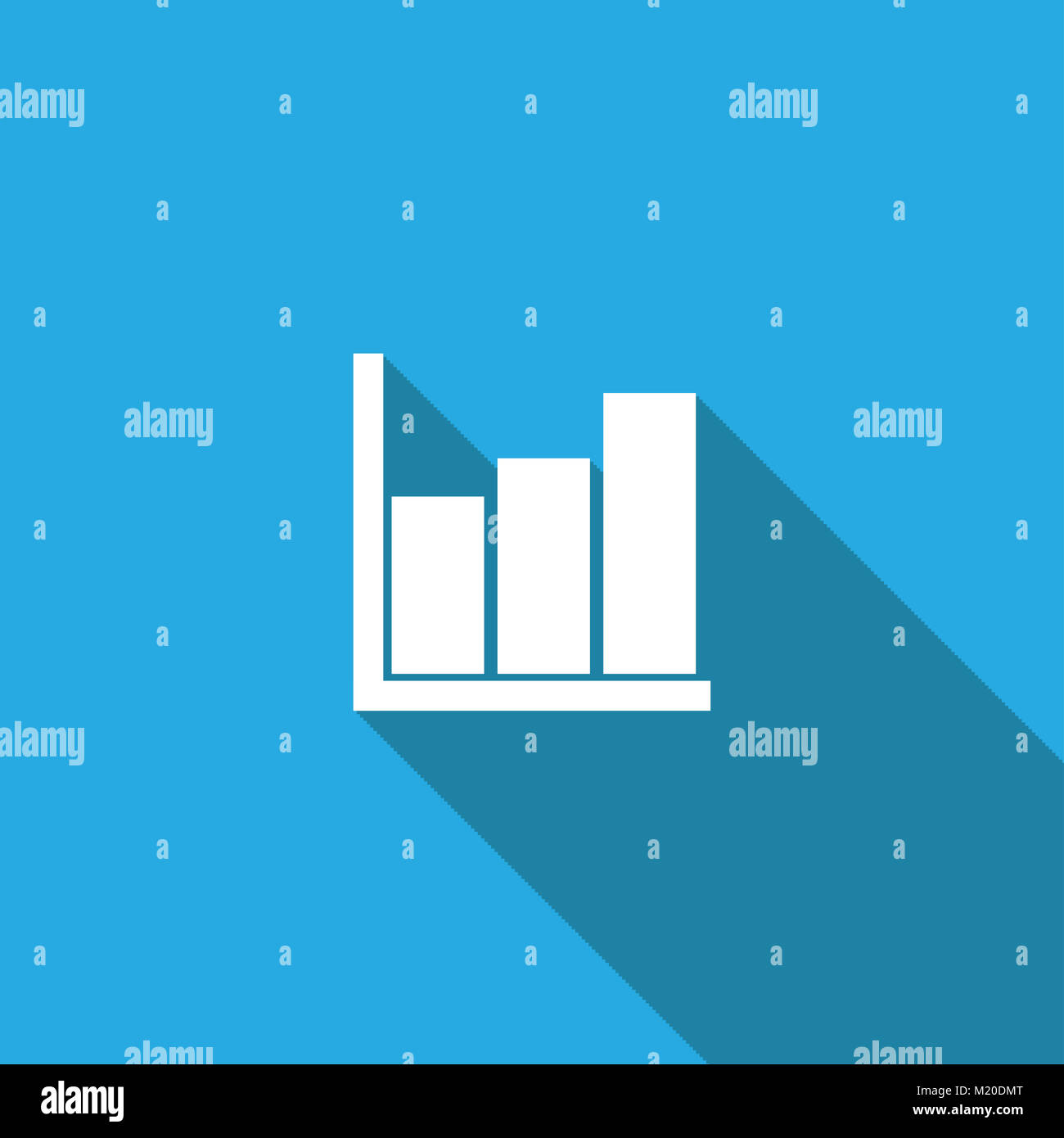 Pie Chart Icon in trendy flat style isolated on background , vector ...